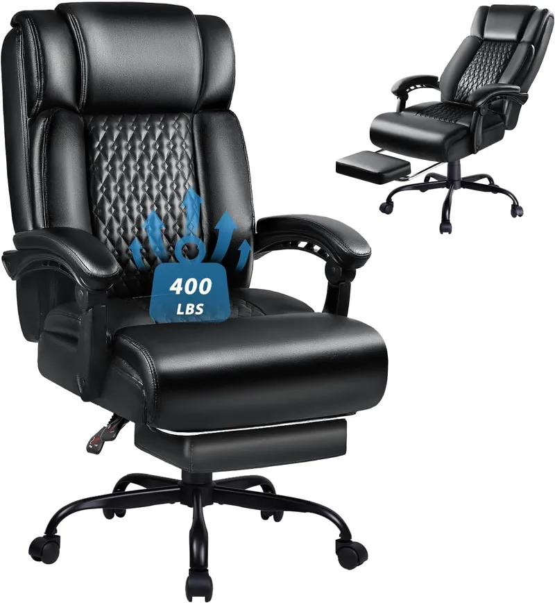 LEMBERI 400lbs Executive Office Chair with Foot Rest
