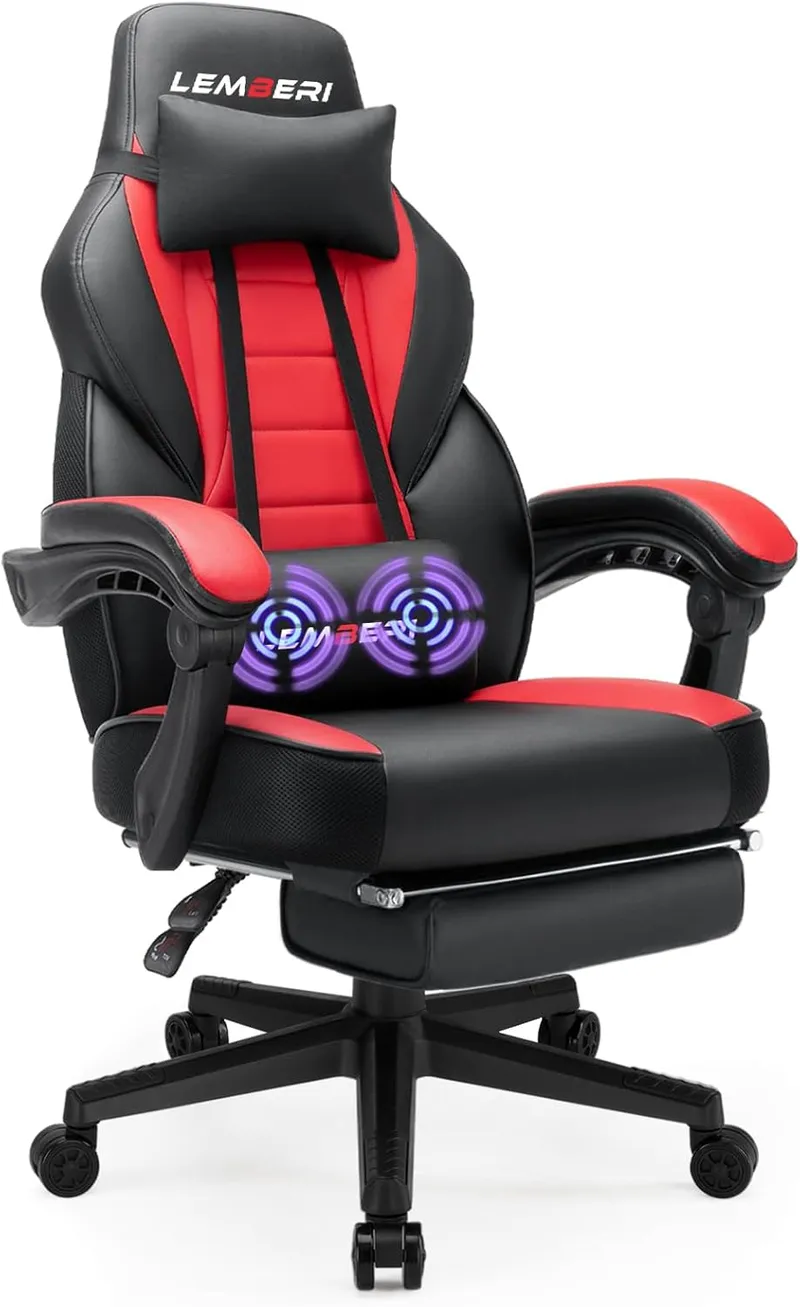 LEMBERI Video Game Chairs with footrest